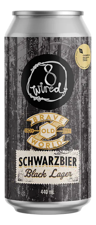 8 Wired Brave Old World Schwarzbier Black Lager 440ml