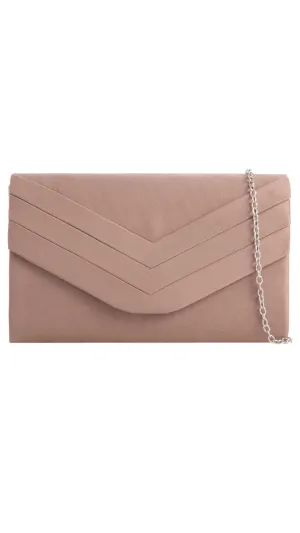 Aria Clutch- Taupe