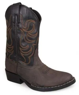 Brown/Black Monterey Western Boots for Kids from Smoky Mountain Boots