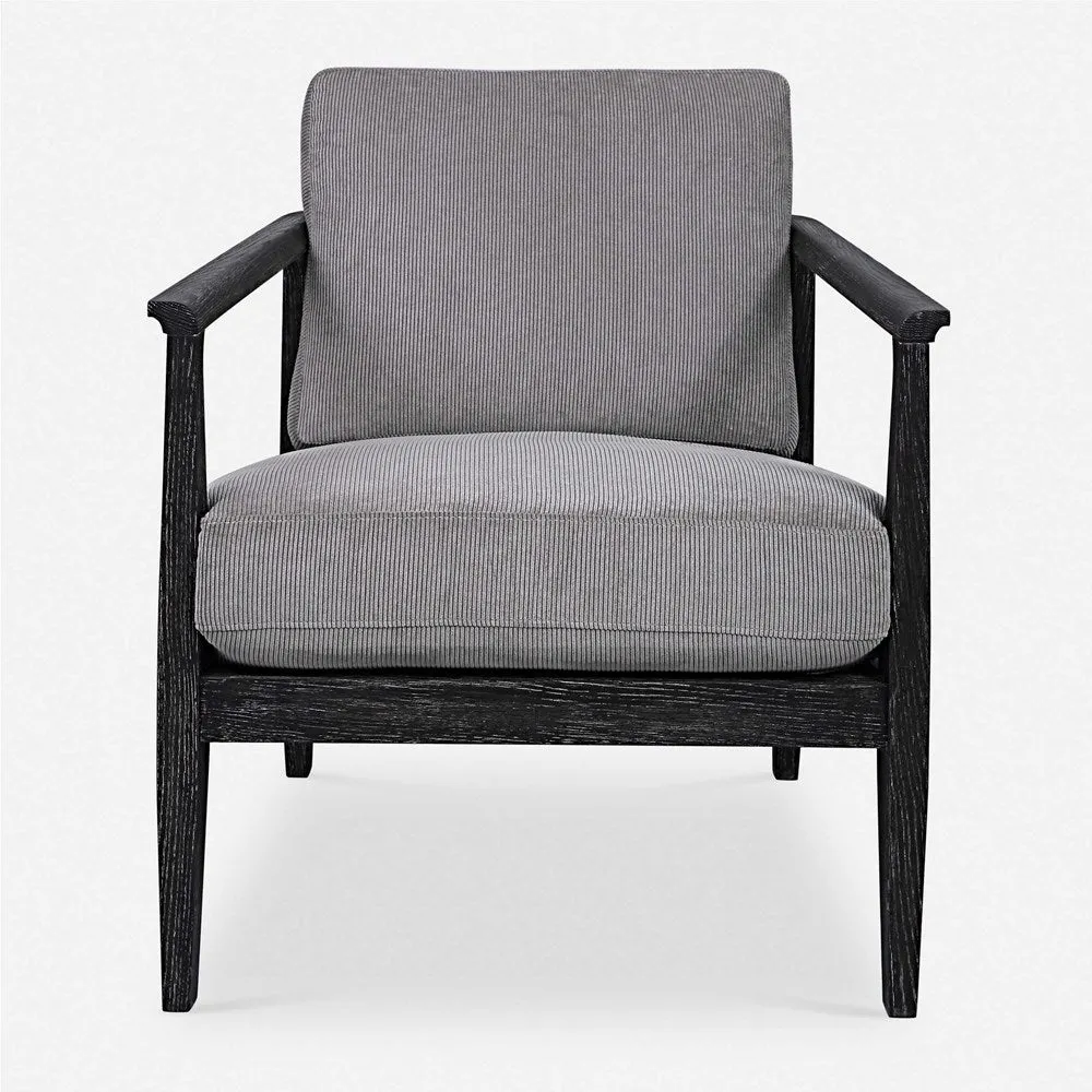 BRUNEI ACCENT CHAIR, GRAY