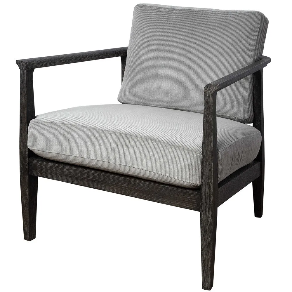 BRUNEI ACCENT CHAIR, GRAY