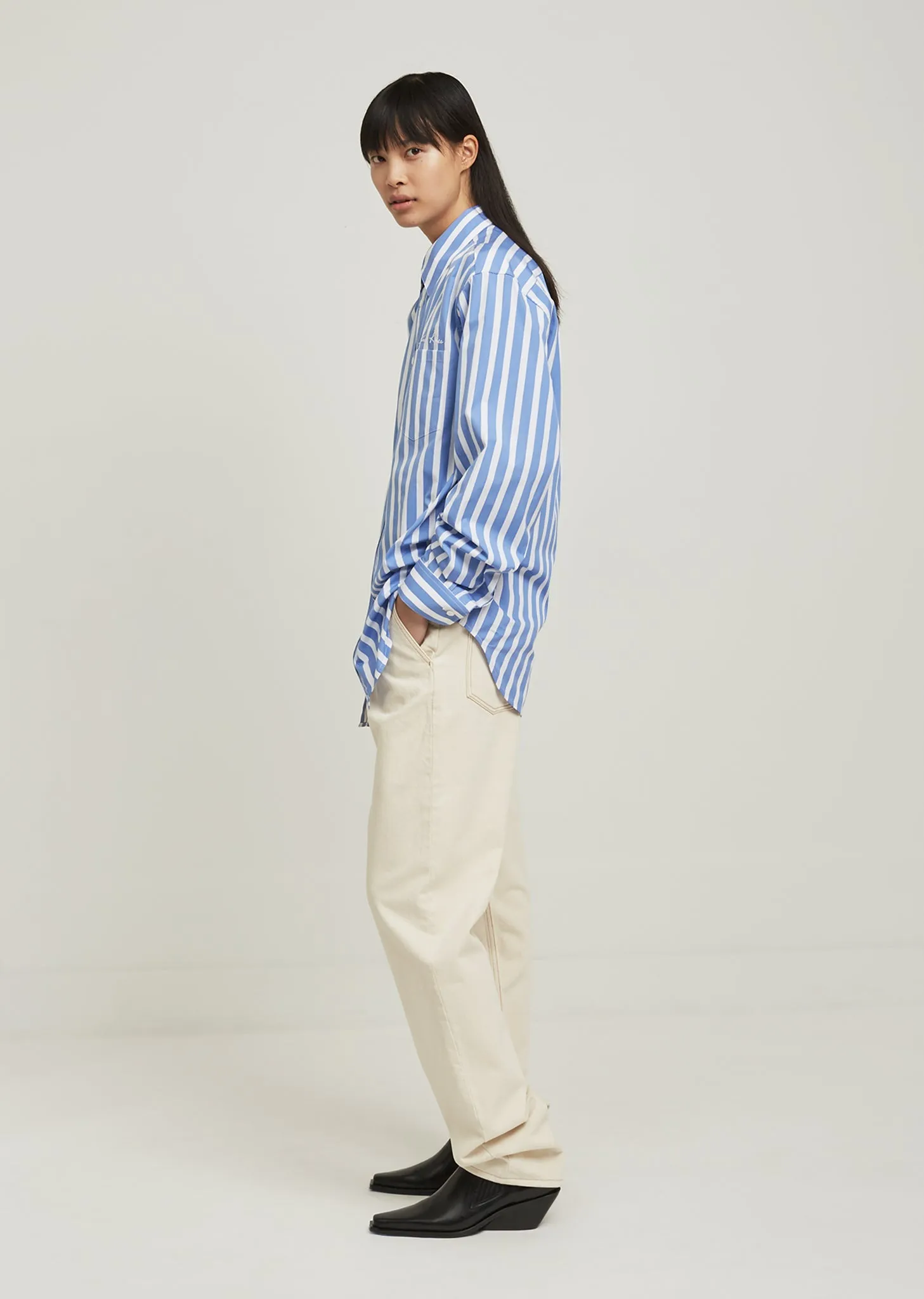 Classic Long Sleeve Stripe Shirt