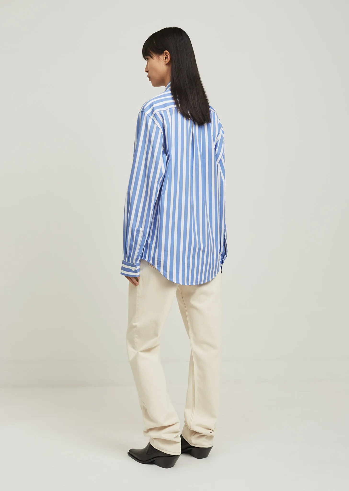 Classic Long Sleeve Stripe Shirt