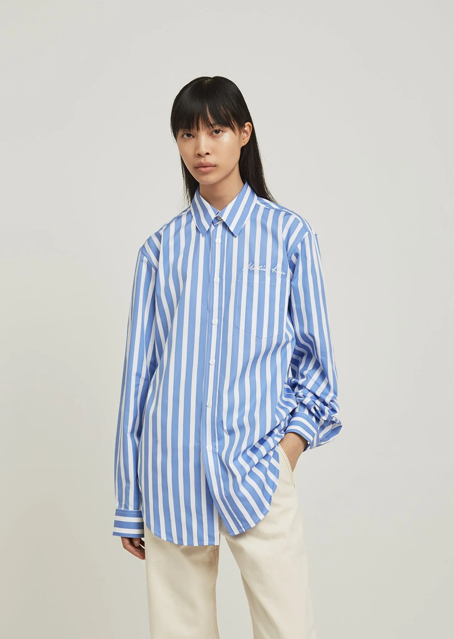 Classic Long Sleeve Stripe Shirt