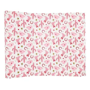 Cow Girl Pattern Paper Table Runner