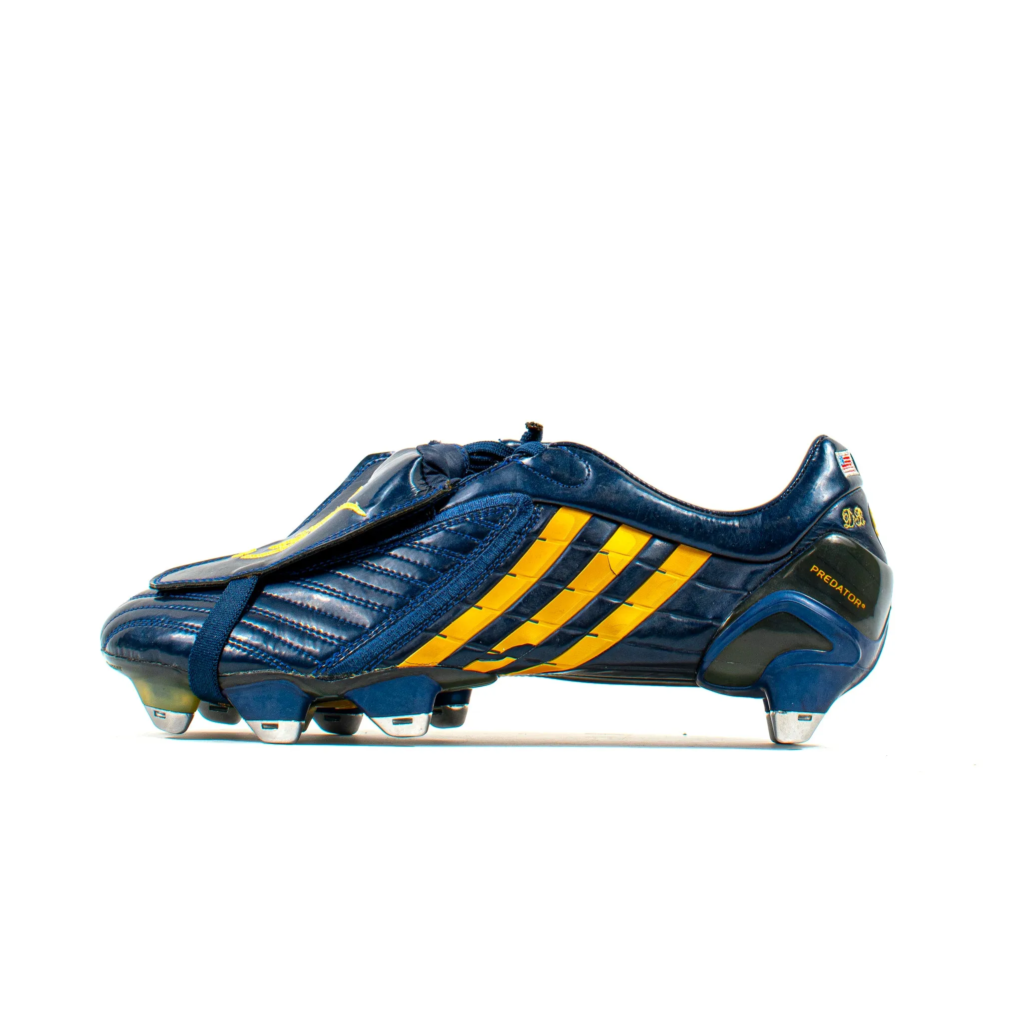 David Beckham Match Issued Worn Predator Powerswerve Navy Galaxy