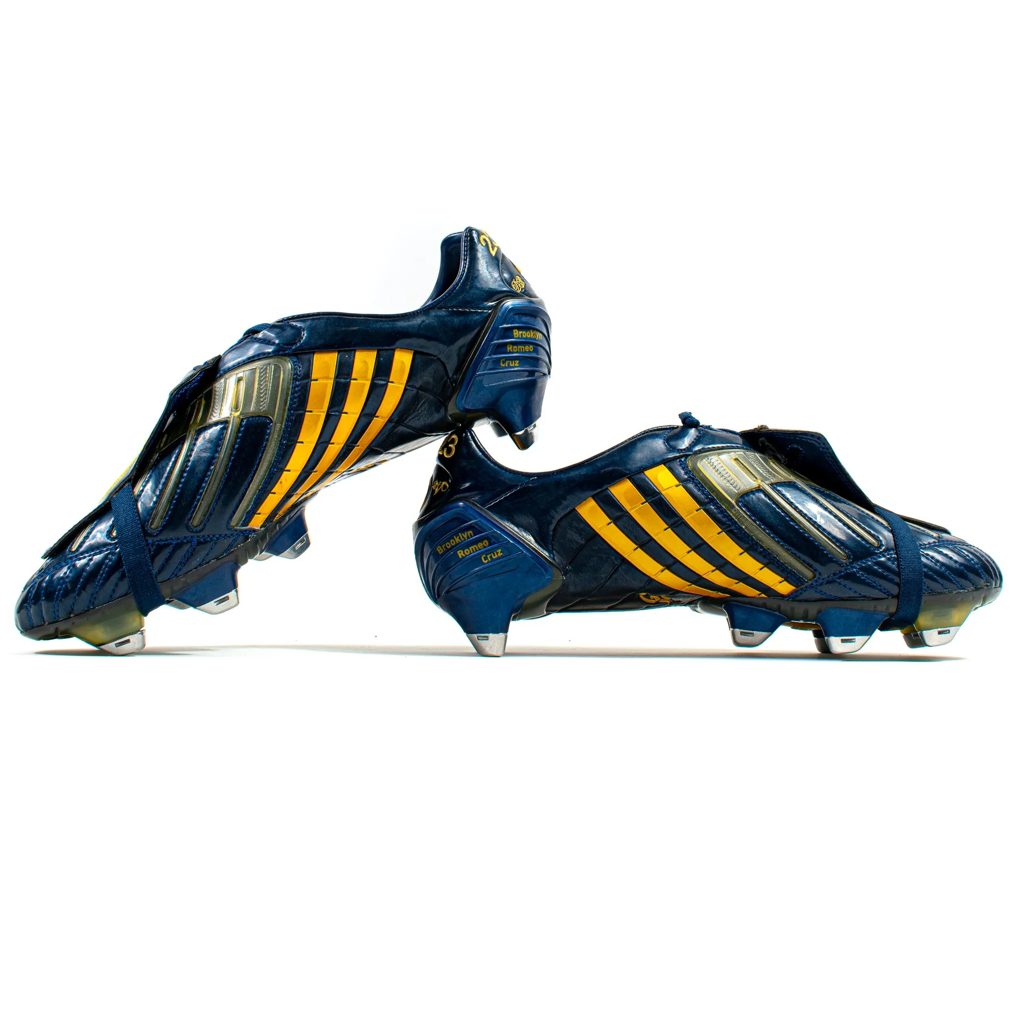 David Beckham Match Issued Worn Predator Powerswerve Navy Galaxy