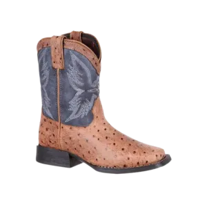 Durango Kid's Lil' Mustang Ostrich Emboss Westerm Boot