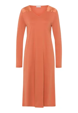 Emma Silk Accented Cotton Nightgown | Apricot Brandy 74922-2294