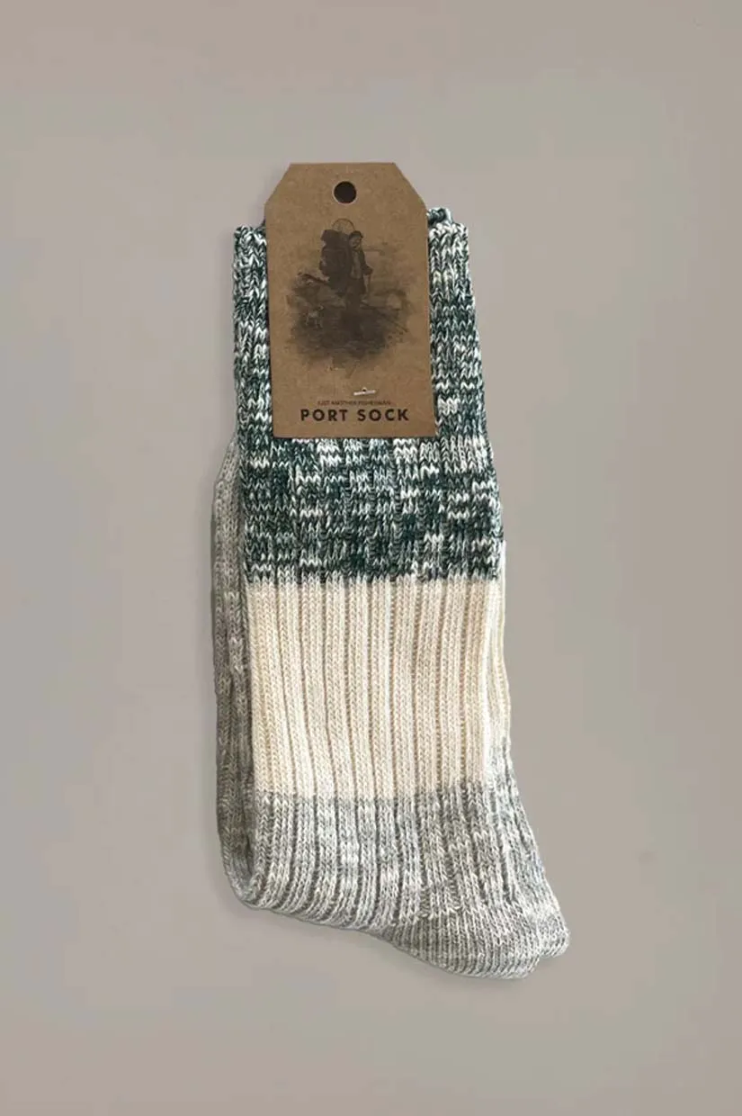 Just Another Fisherman Port Socks - Green/Beige/Grey