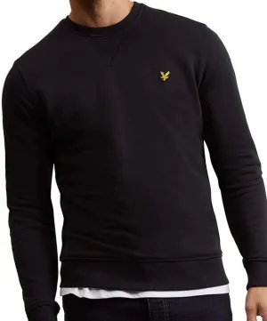 Lyle and Scott Mens Crew Neck Sweatshirt Jet Black