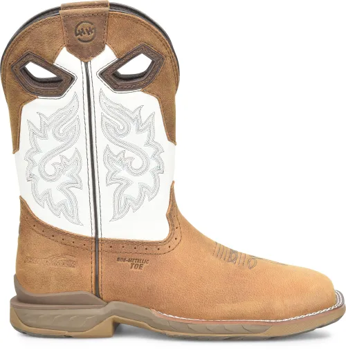 Men's Double H Phantom Rider Brown Broad Square Composite Toe Roper Boots