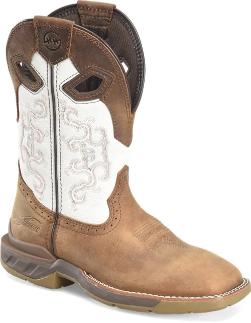 Men's Double H Phantom Rider Brown Broad Square Composite Toe Roper Boots