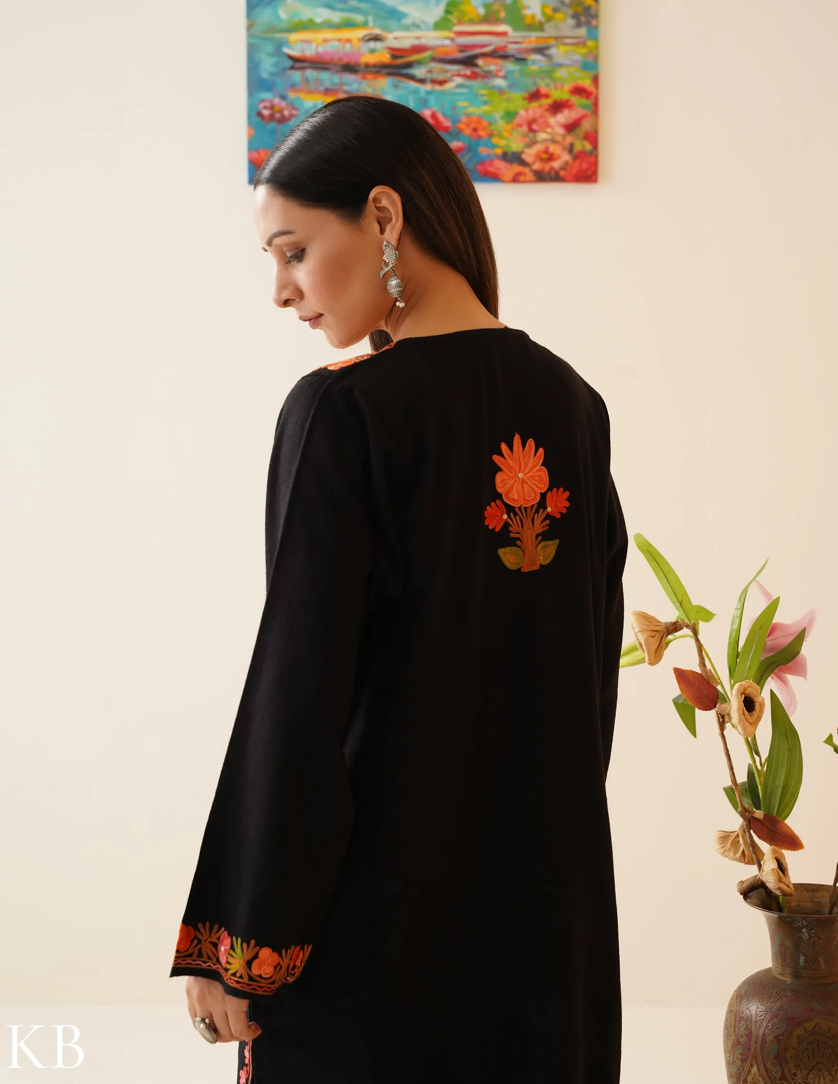 Rang-e-Khizan Classic Black Orchid Aari Phiran