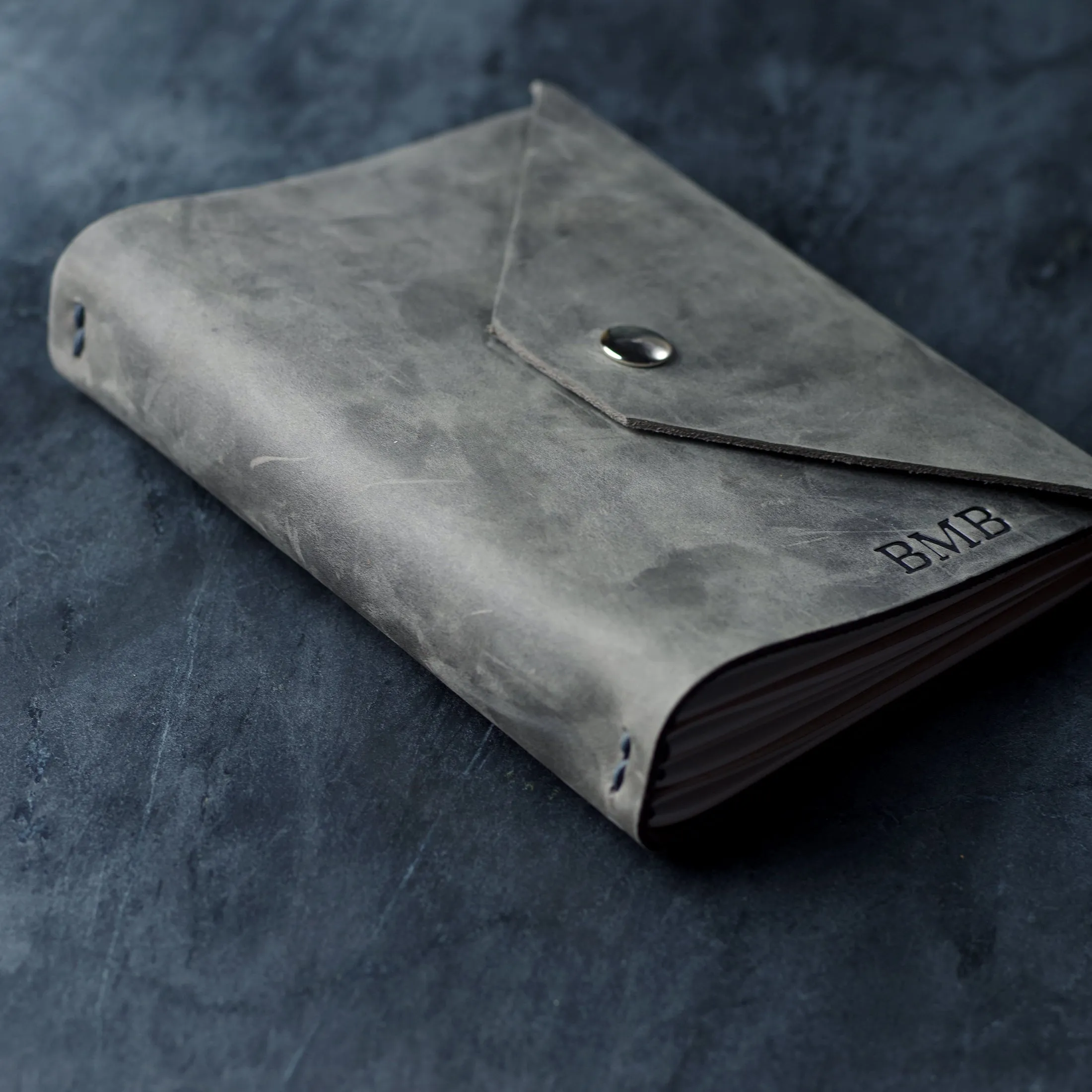 Refillable Leather Journal w/ Snap