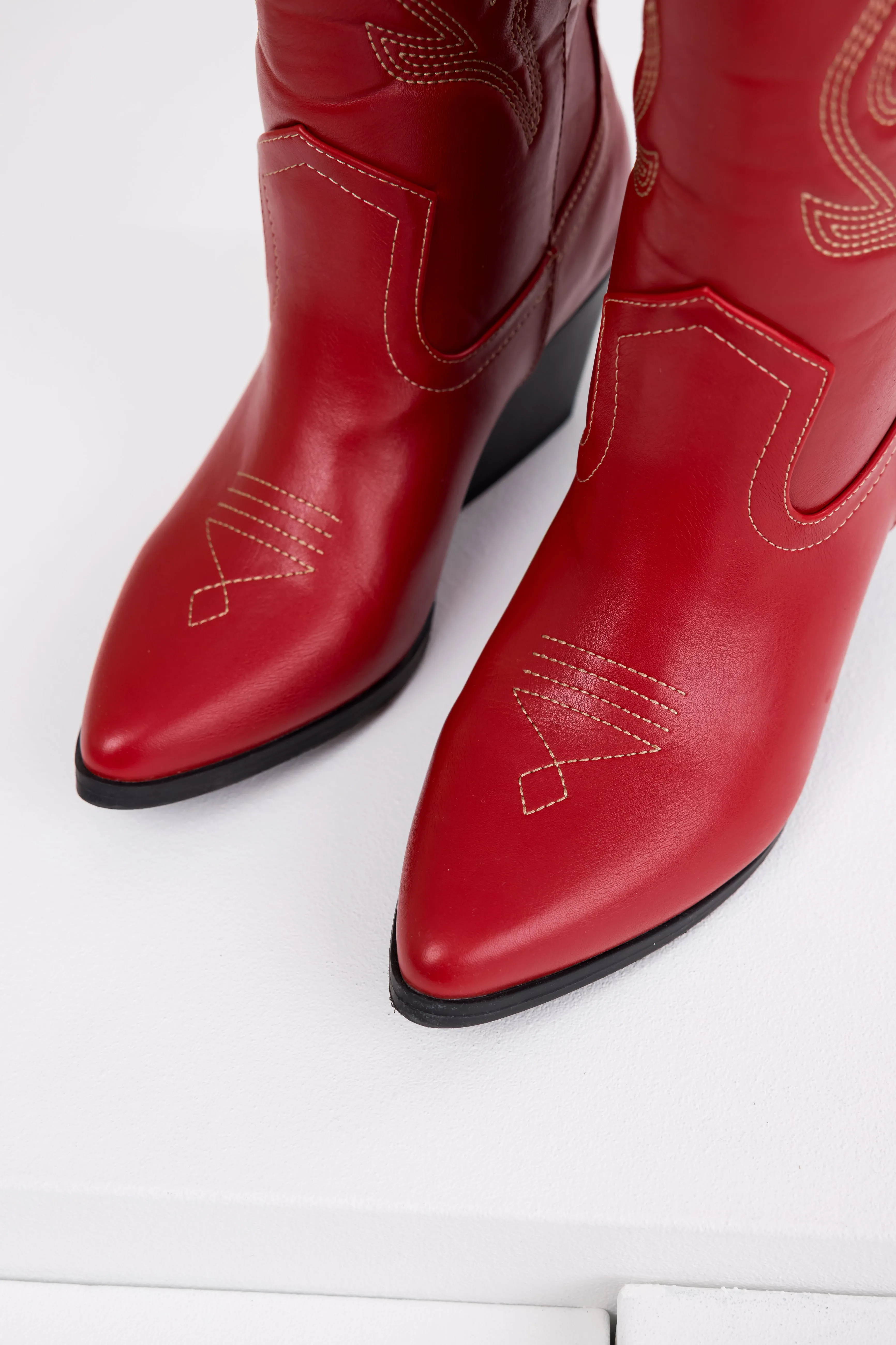 Ruby Embroidered Tall Western Boots