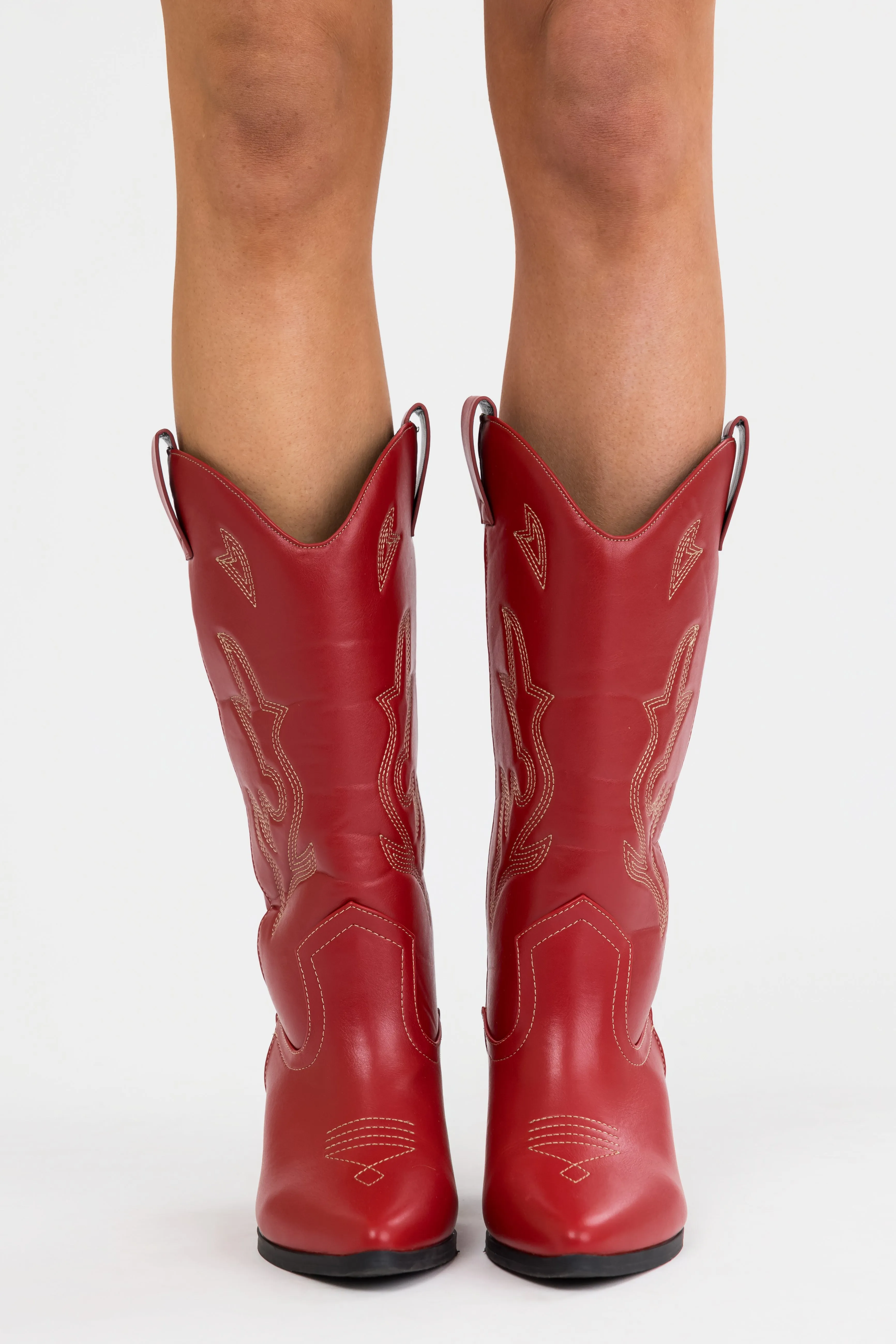 Ruby Embroidered Tall Western Boots