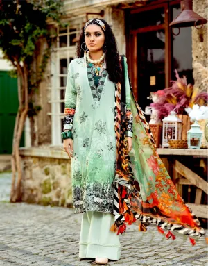 Sifa Lawn by Zunaira Raza – SL-05 A (Caribbean Inflorence)