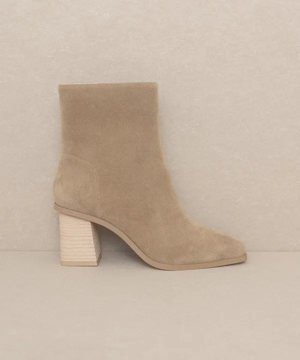 Vera Square Casual Toe Ankle Boots