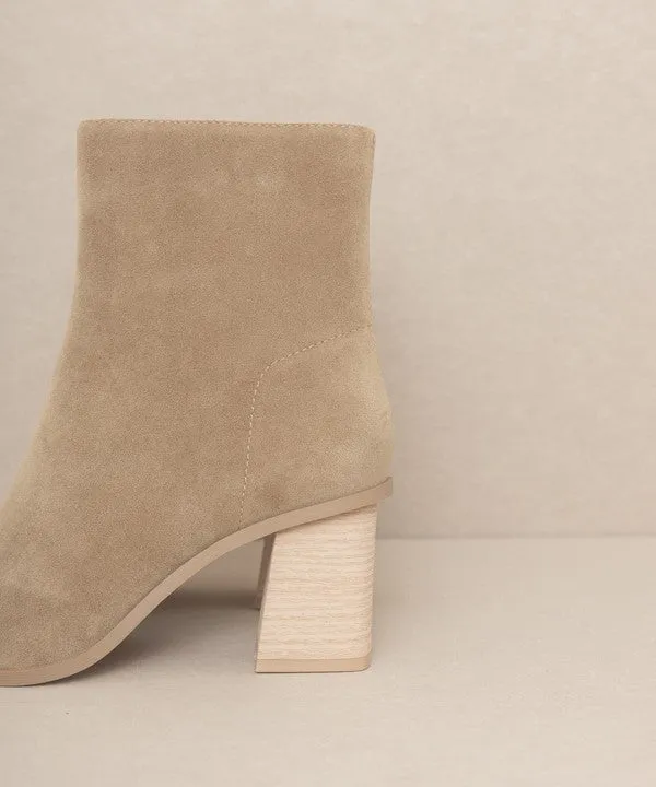 Vera Square Casual Toe Ankle Boots