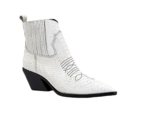 WESTERN SNAKE BOOTS - WHITE 37