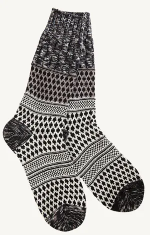 Women's Gallery Texture Crew Sock -Nightfall Multi