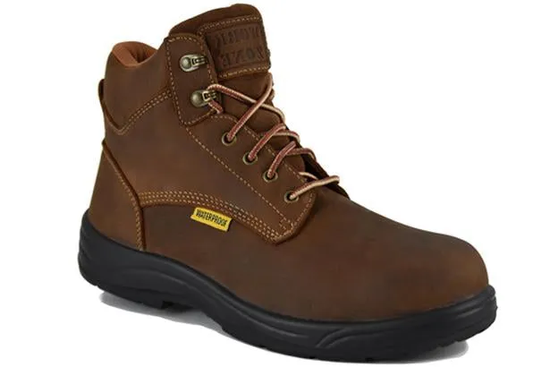 Work Zone N623BRN Mens 6 Inch Waterproof Work Boot